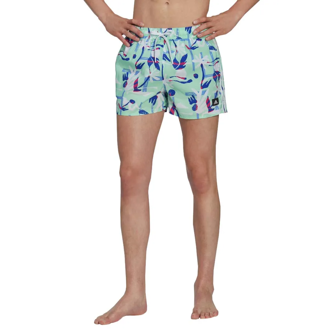 adidas - Men's Seasonal Floral CLX 3" Swim Shorts (HT2120)