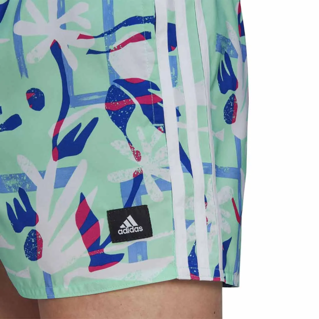 adidas - Men's Seasonal Floral CLX 3" Swim Shorts (HT2120)