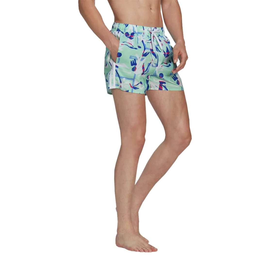 adidas - Men's Seasonal Floral CLX 3" Swim Shorts (HT2120)