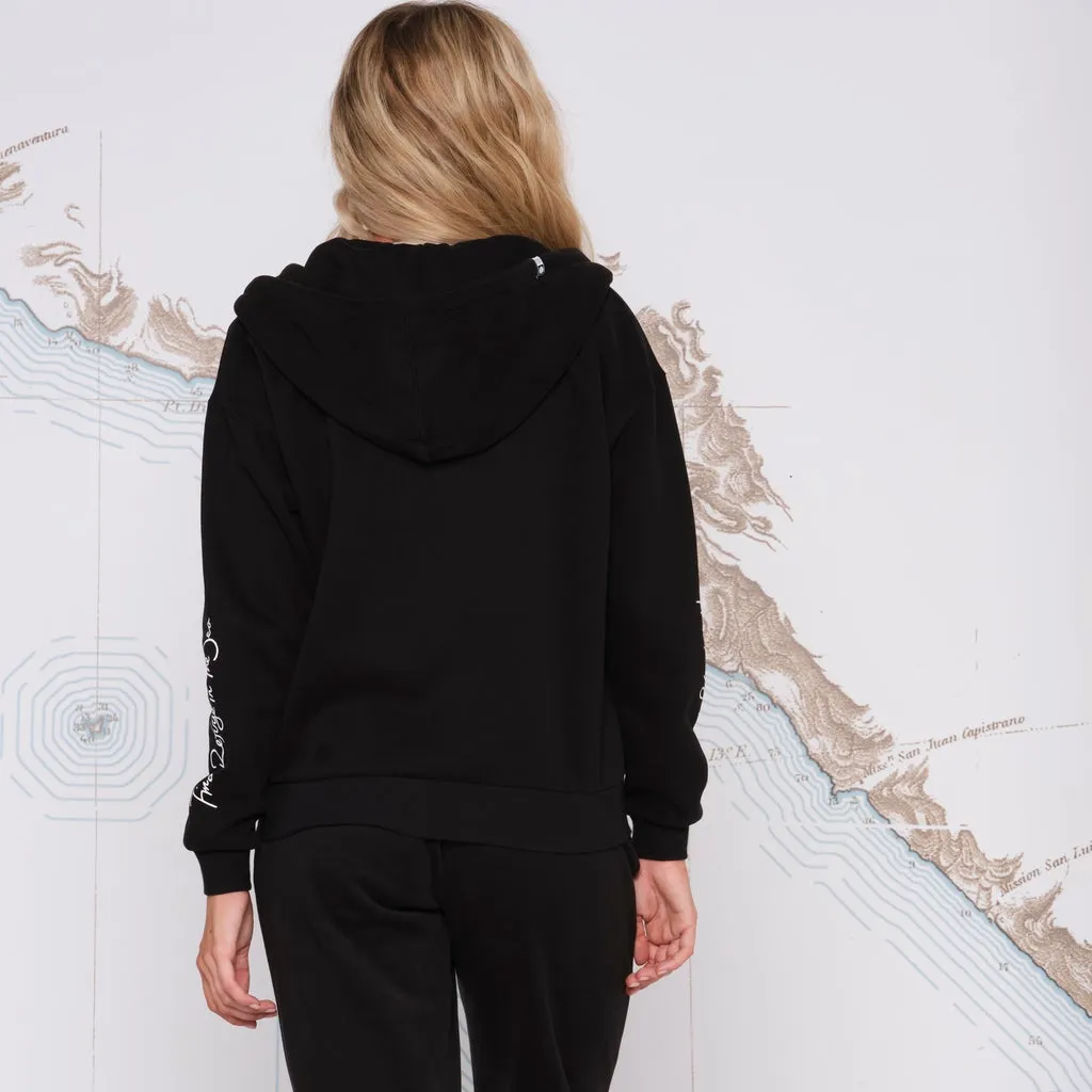 Alpha Zip Hoody - Black