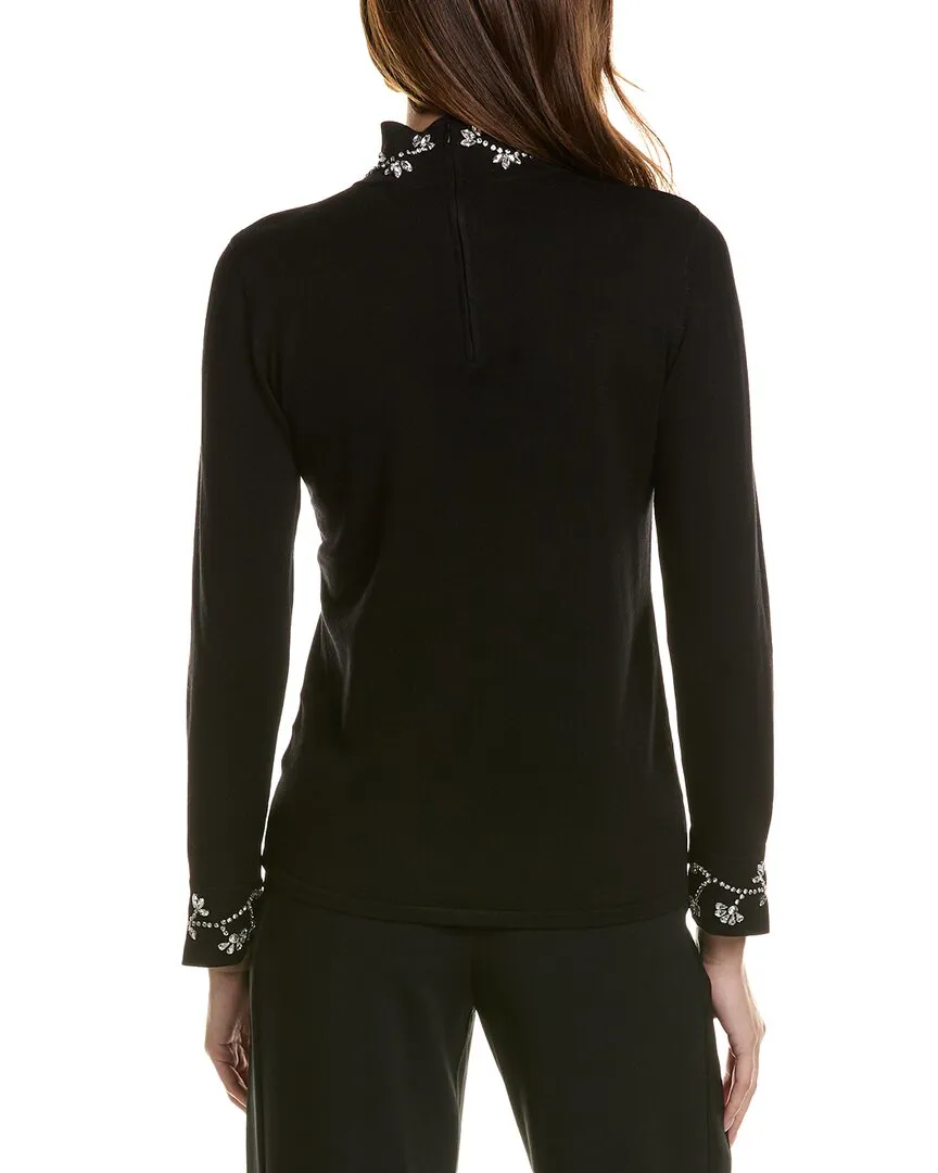Anne Klein Mock Neck Sweater