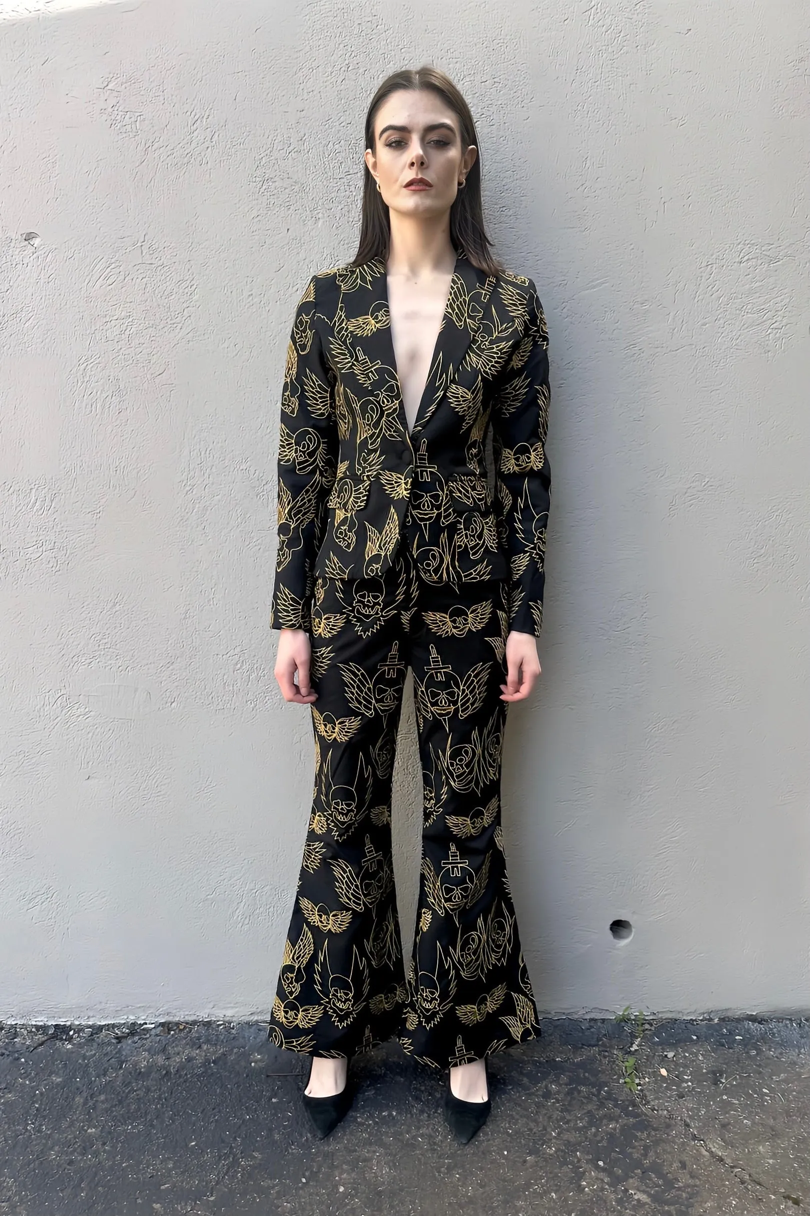Any Old Iron Skull Wings Suit