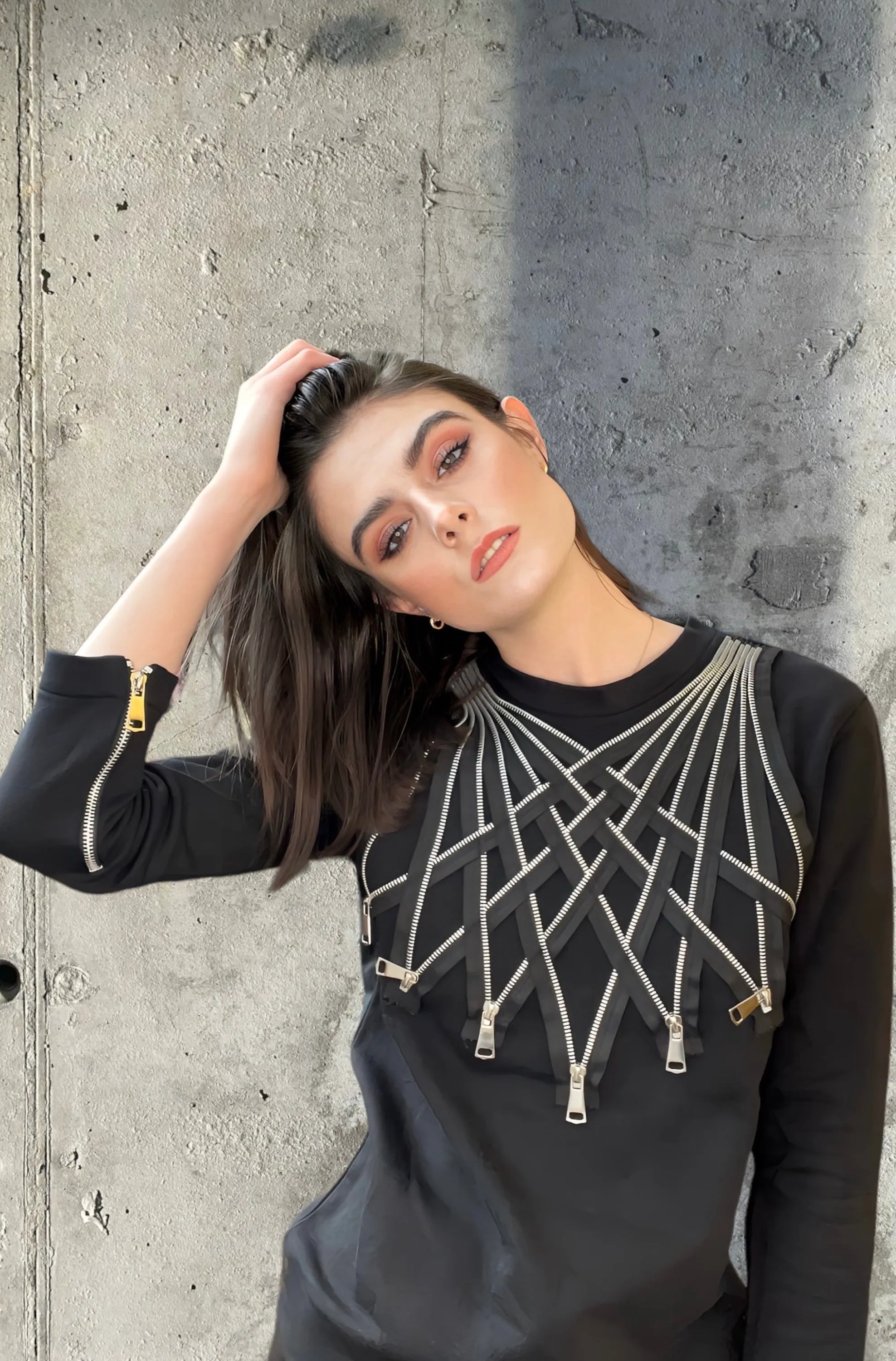 Any Old Iron Zipper Sweatshirt
