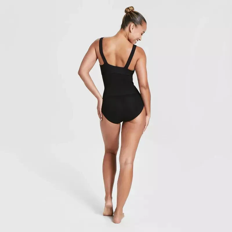 Assets By Spanx Remarkable Results Women's XL Black High-Waist Briefs JDM464