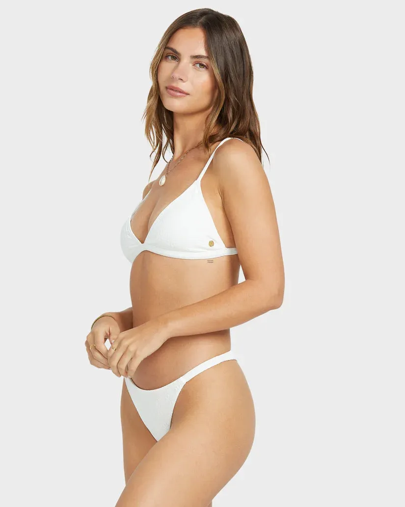 BILLABONG Salt & Sol Ceci Tri Bikini Top - Salt Crystal