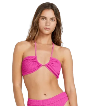 Billabong Summer High Drew Bandeau Top-Fiesta Pink