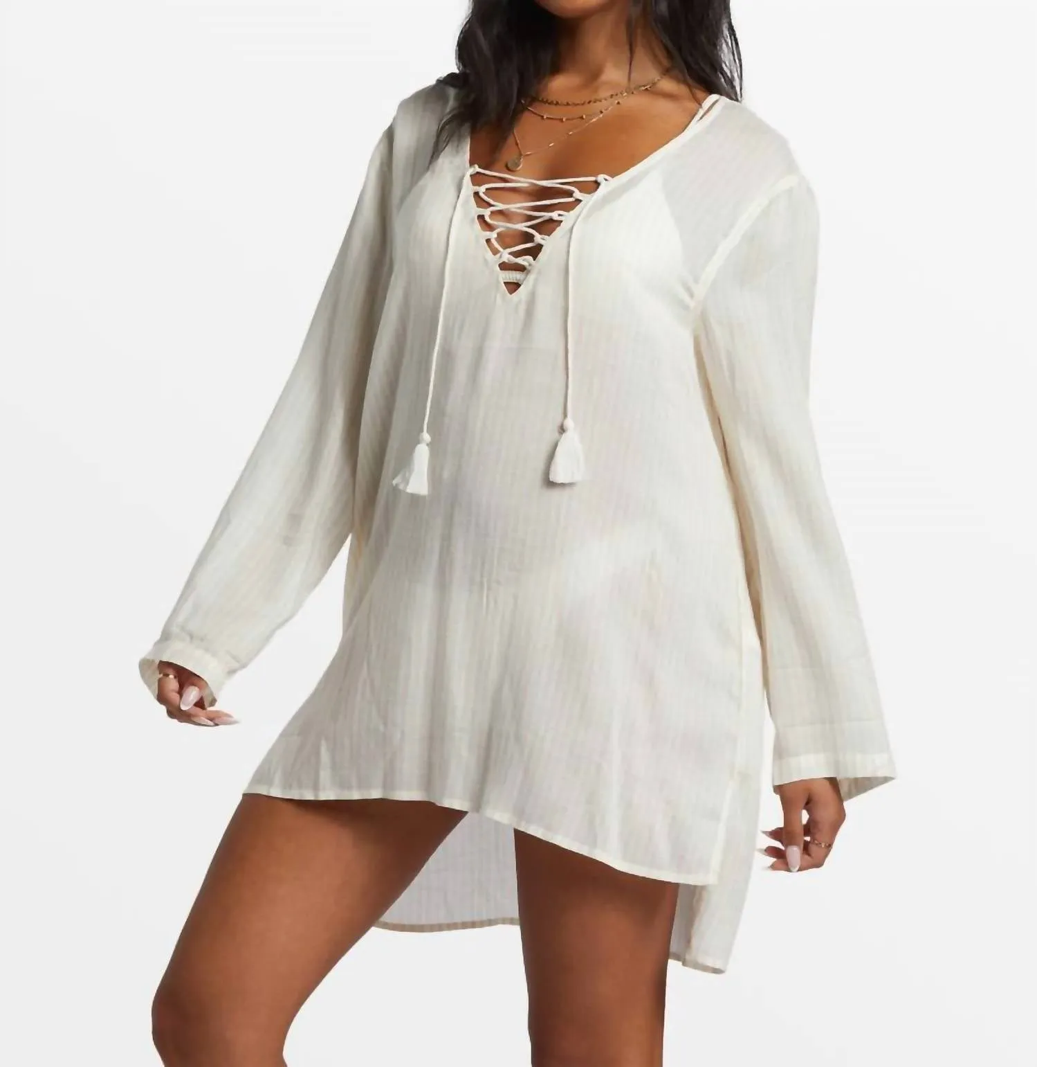 Blue Skies Swim Cover-Up In Salt Crystal