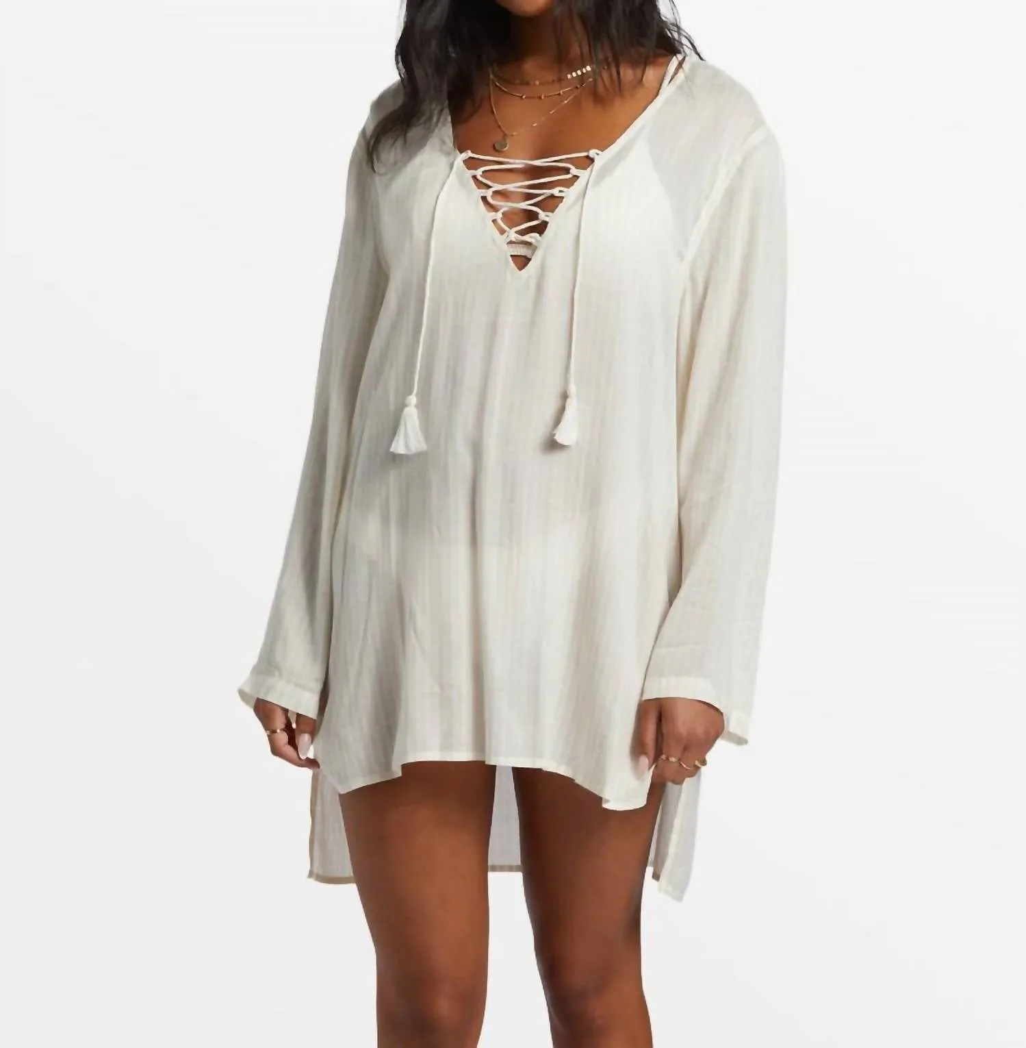 Blue Skies Swim Cover-Up In Salt Crystal
