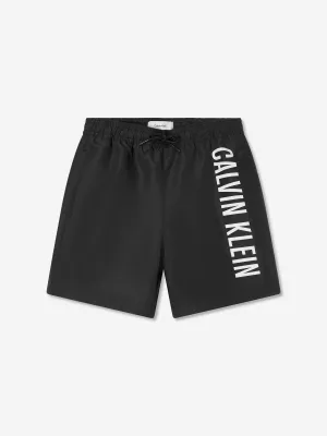 Boys Logo Swim Shorts in Black