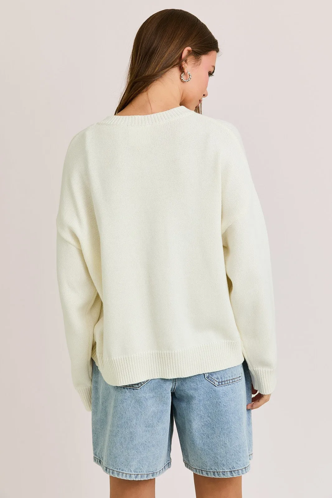 Bronco Round Neck Cardigan