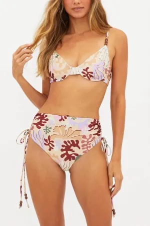 Carrie Bikini Top In Desert Succulent