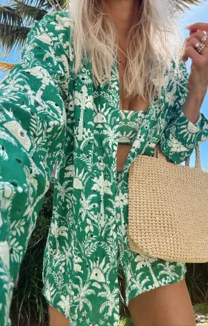Carry On Button Down ~ Tiki Palms