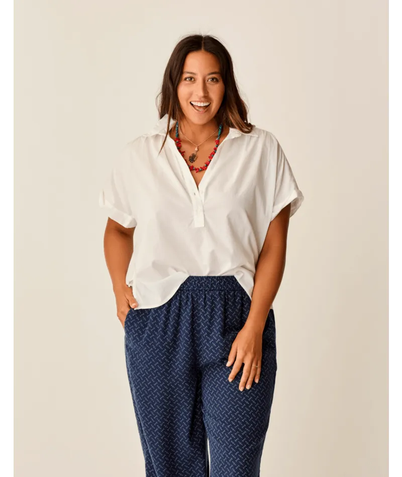 Carve Designs Elliott Voile Shirt-Cloud