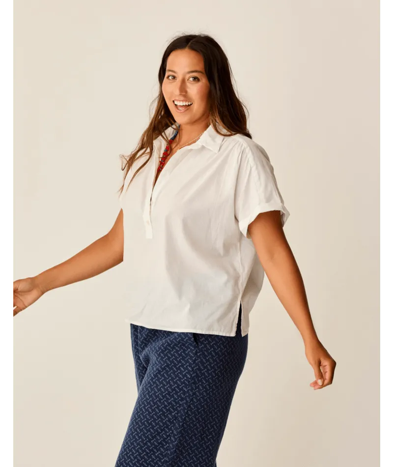 Carve Designs Elliott Voile Shirt-Cloud