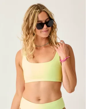 CARVE DESIGNS Korbyn Compression Bikini Top - Limeade
