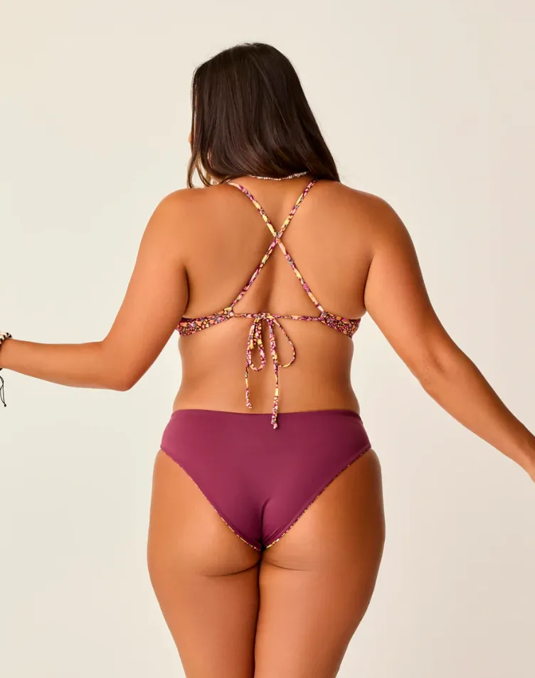 CARVE DESIGNS Sanitas Reversible Bikini Bottom - Garden/Nirvana