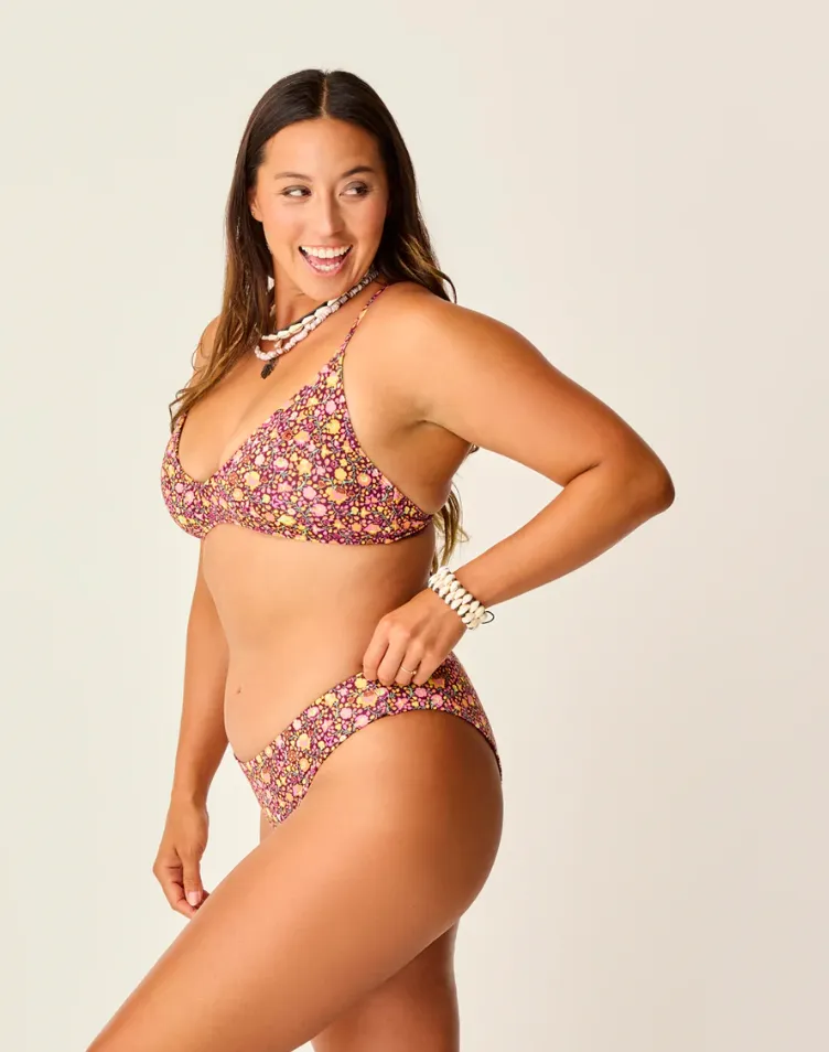CARVE DESIGNS Sanitas Reversible Bikini Bottom - Garden/Nirvana