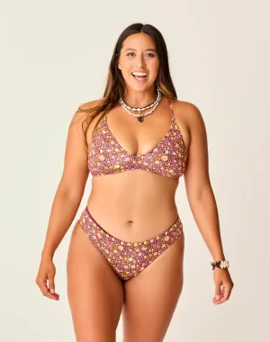 CARVE DESIGNS Sanitas Reversible Bikini Bottom - Garden/Nirvana