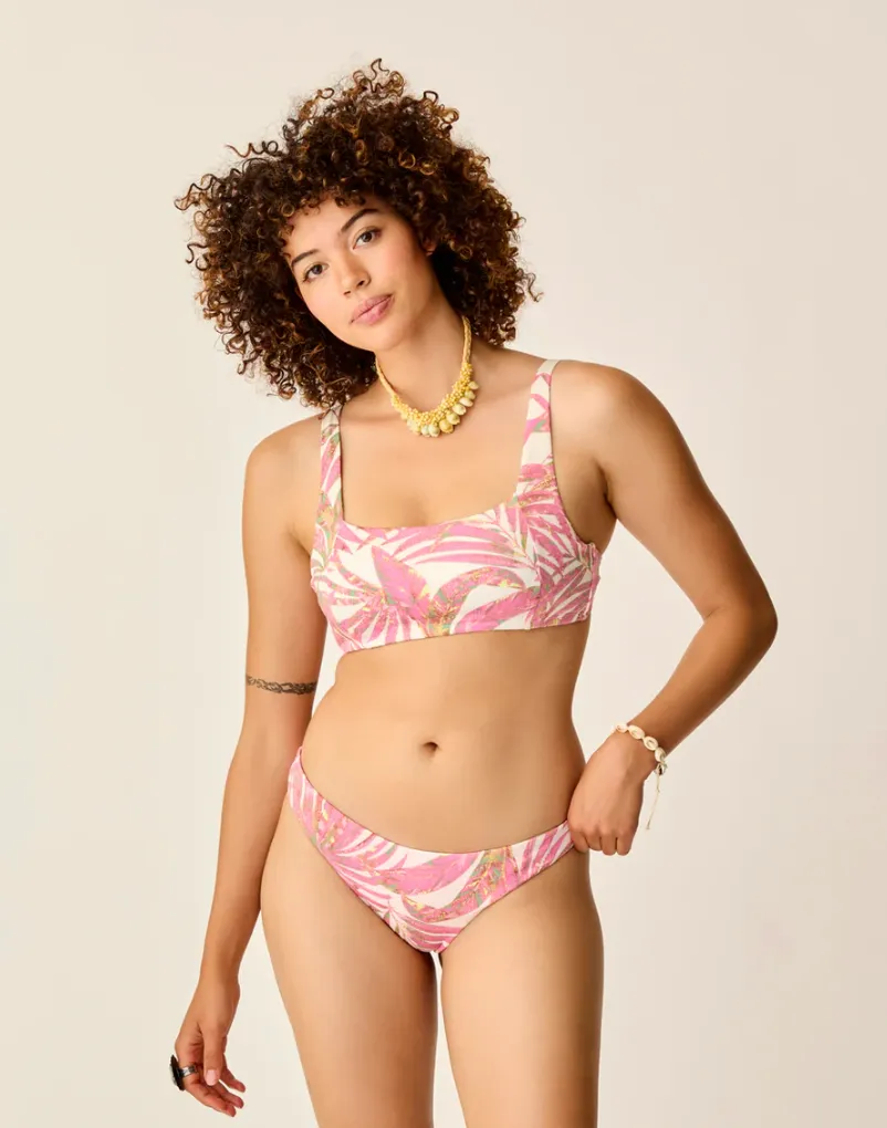 CARVE DESIGNS Sanitas Reversible Bikini Bottom - Pink Oasis/Hot Pink