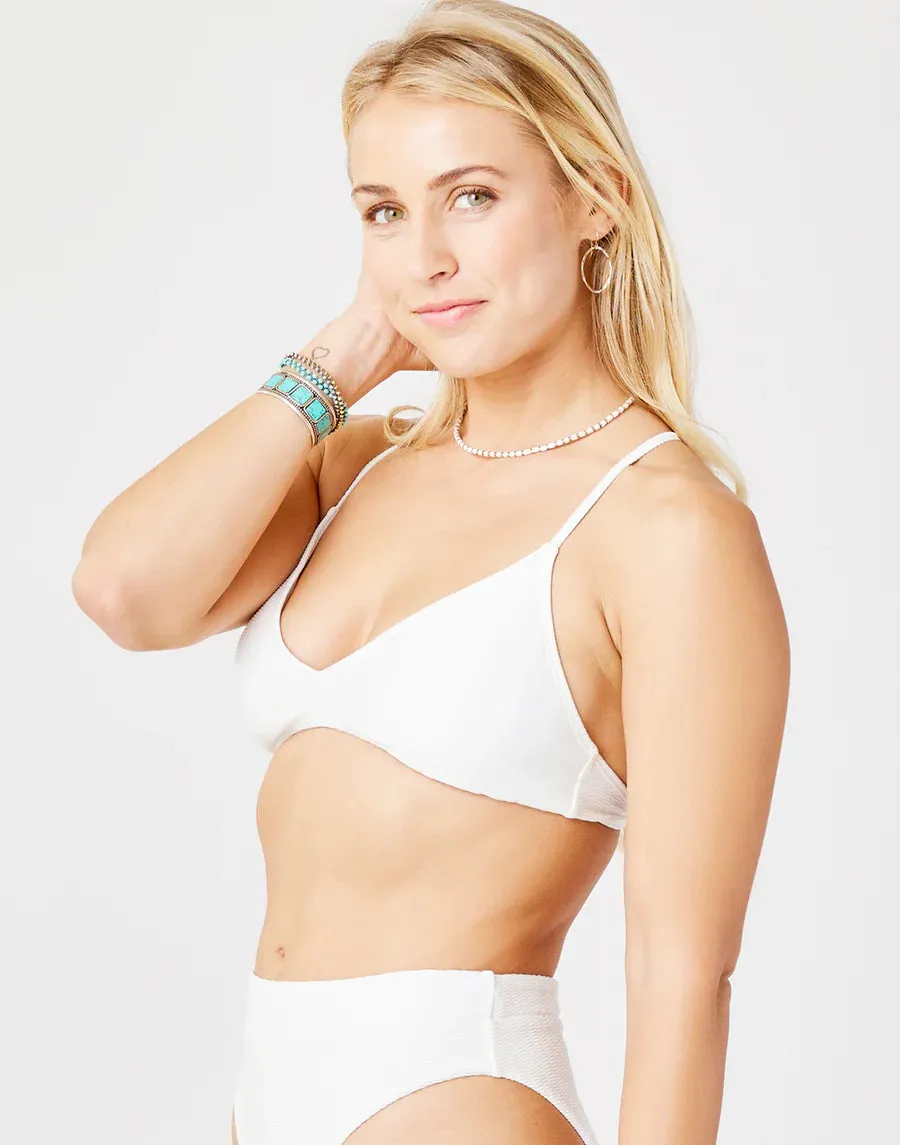 CARVE Tamarindo bikini top-Cloud Texture