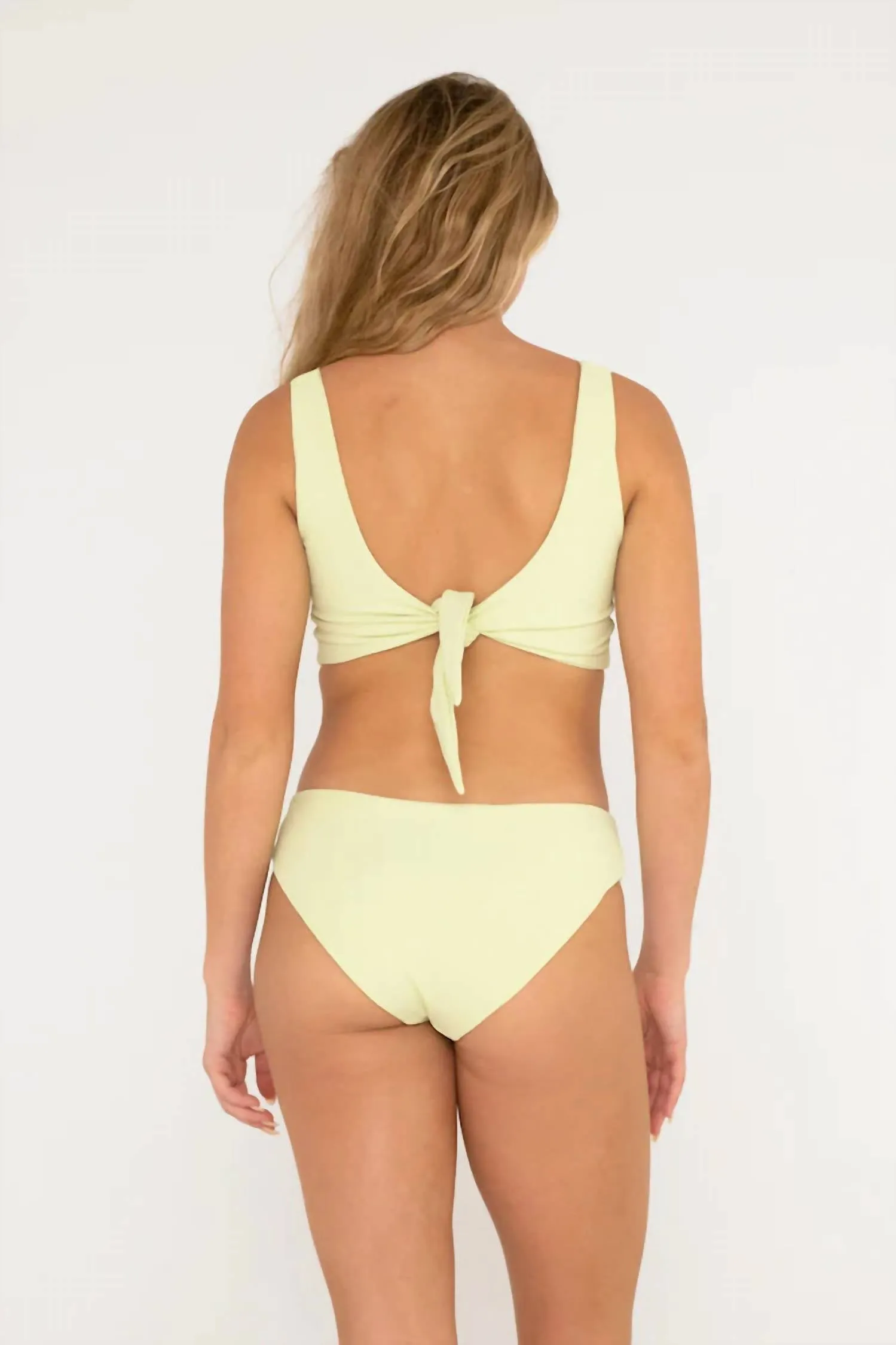 Charlie Top In Lime Ribbed