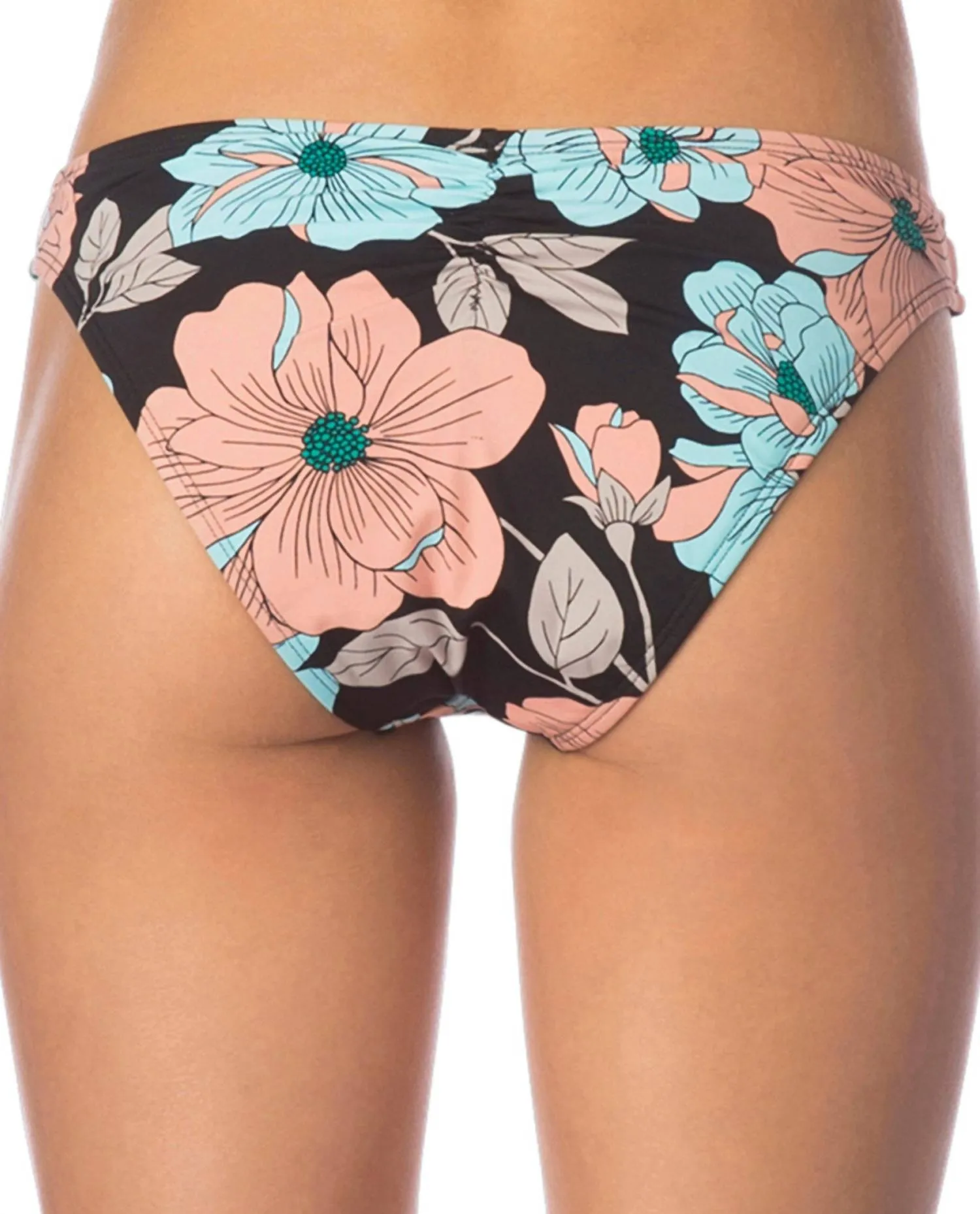 Cinched Hipster Bikini Bottom In Bik 40 Flower Week