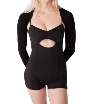 Clara Elastane Bodysuit In Black