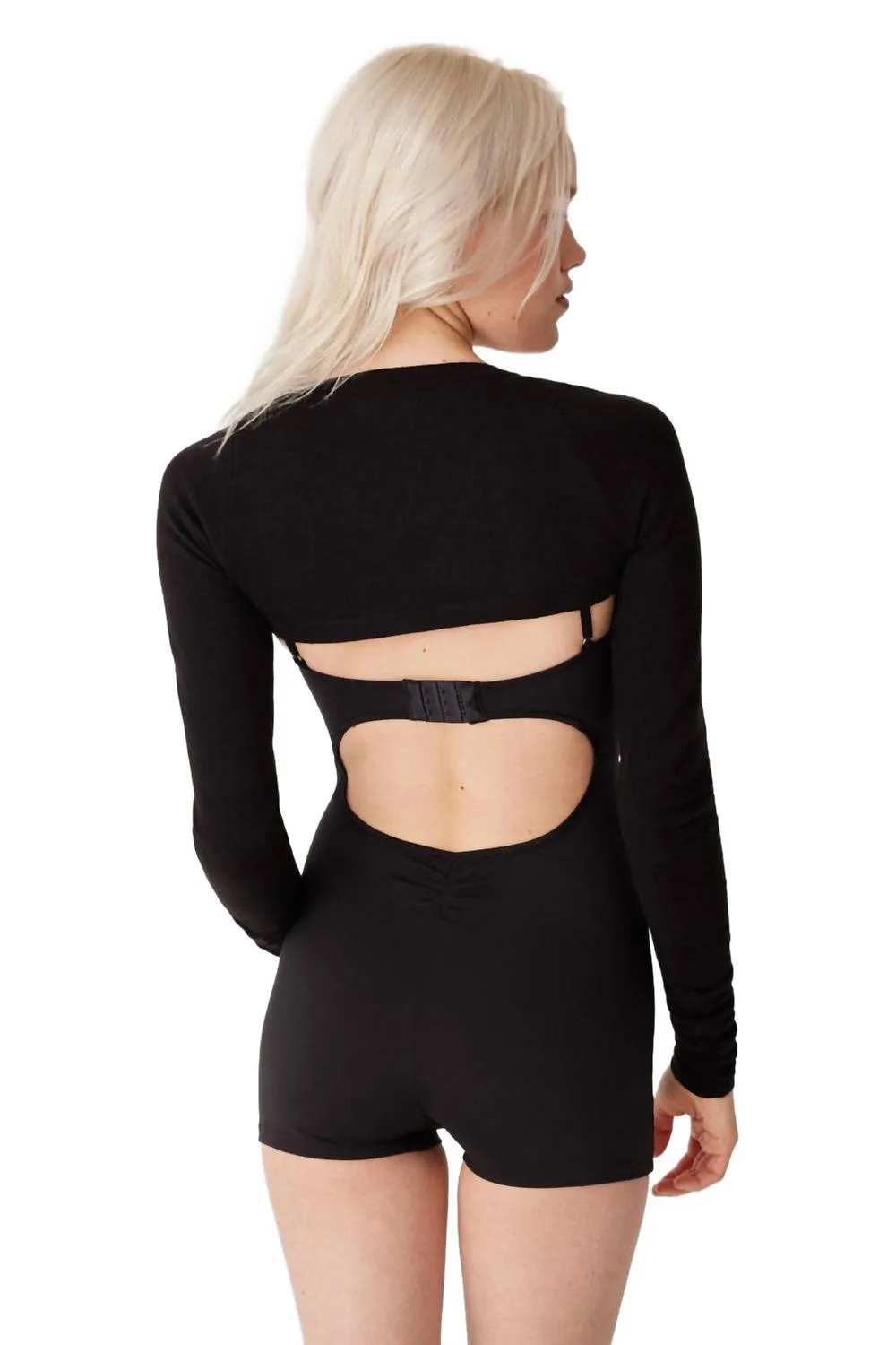 Clara Elastane Bodysuit In Black