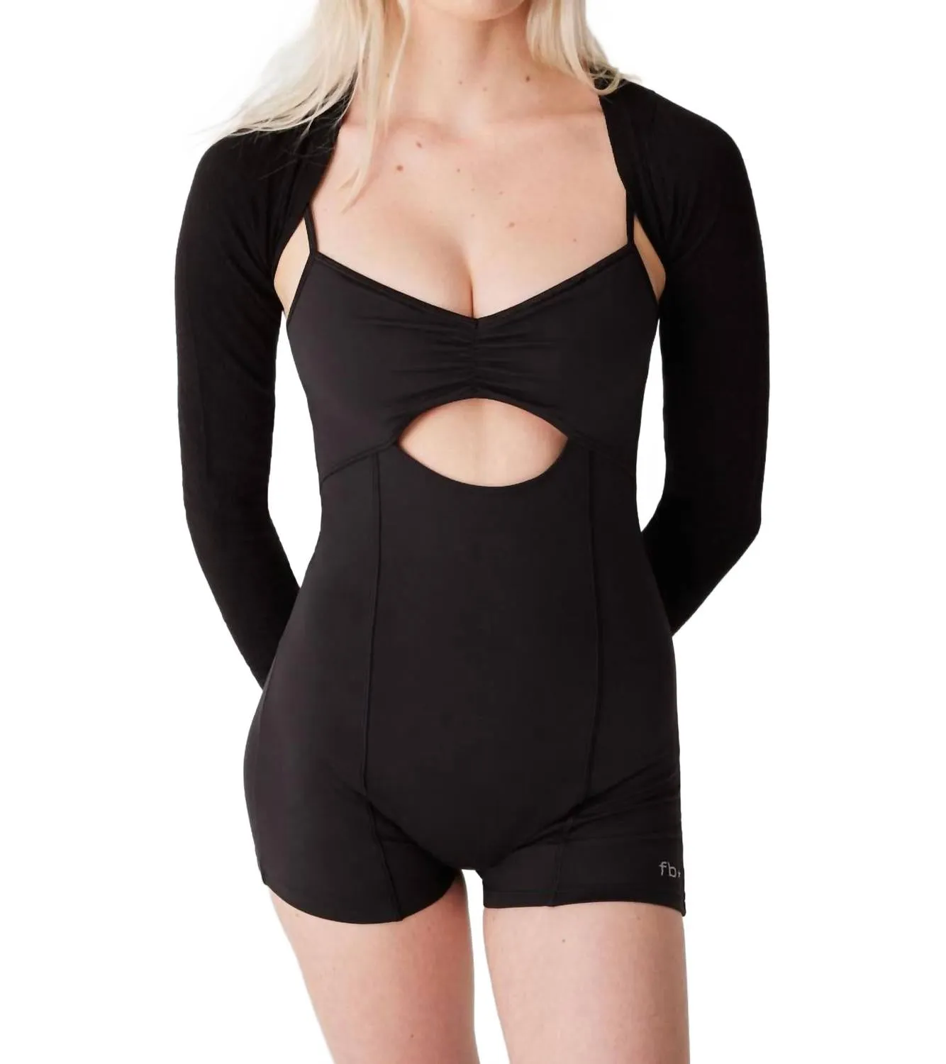Clara Elastane Bodysuit In Black