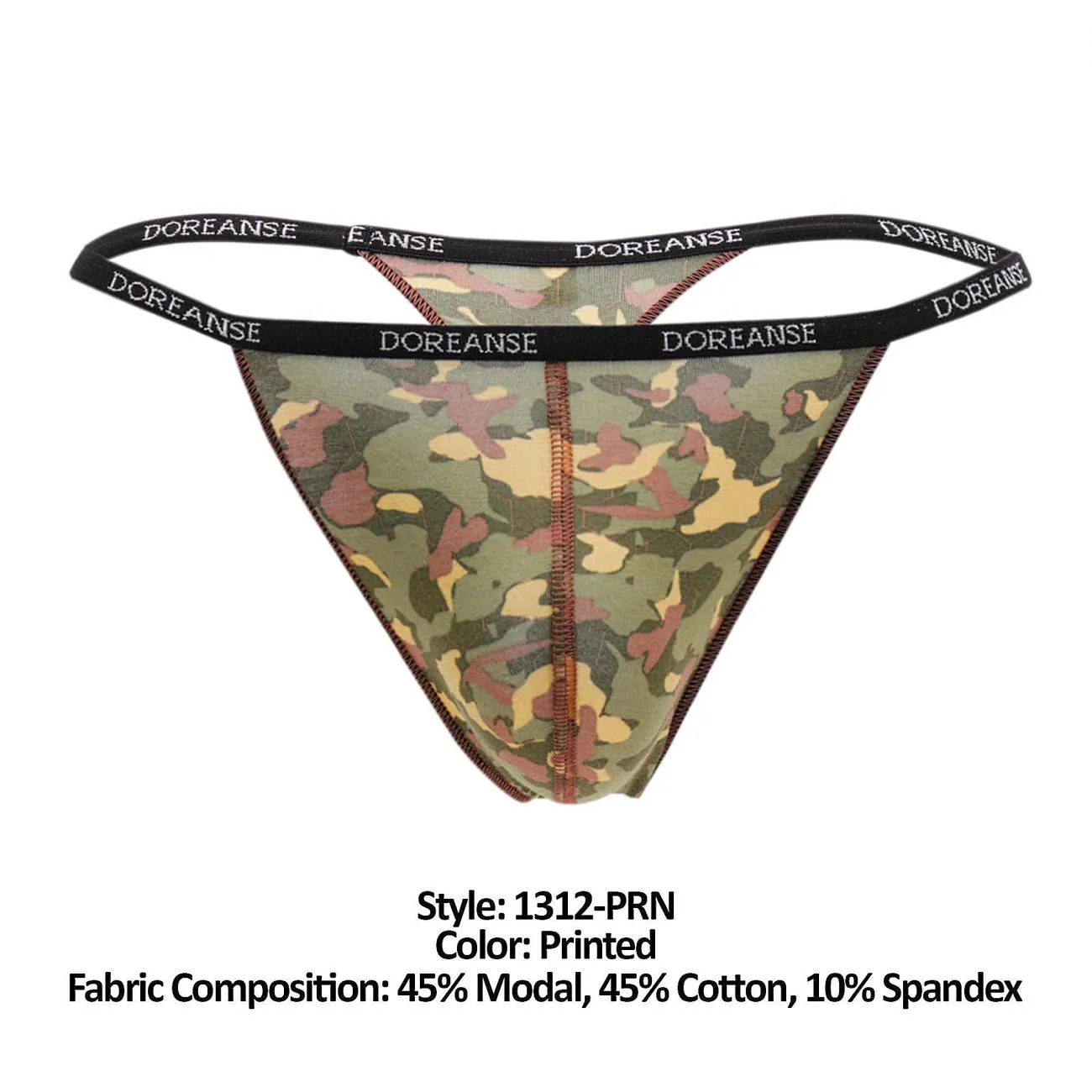 Clothing_Doreanse_Mens Underwear Camouflage Thong