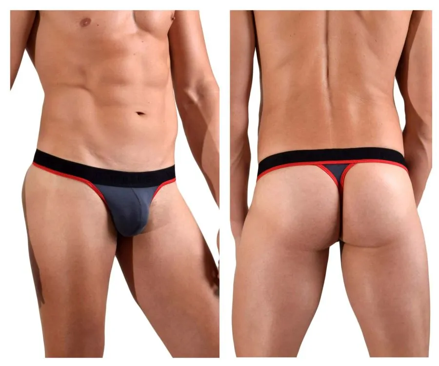 Clothing_Doreanse_Mens Underwear Doreanse 1012-CHR Borderline Thongs Color Charcoal