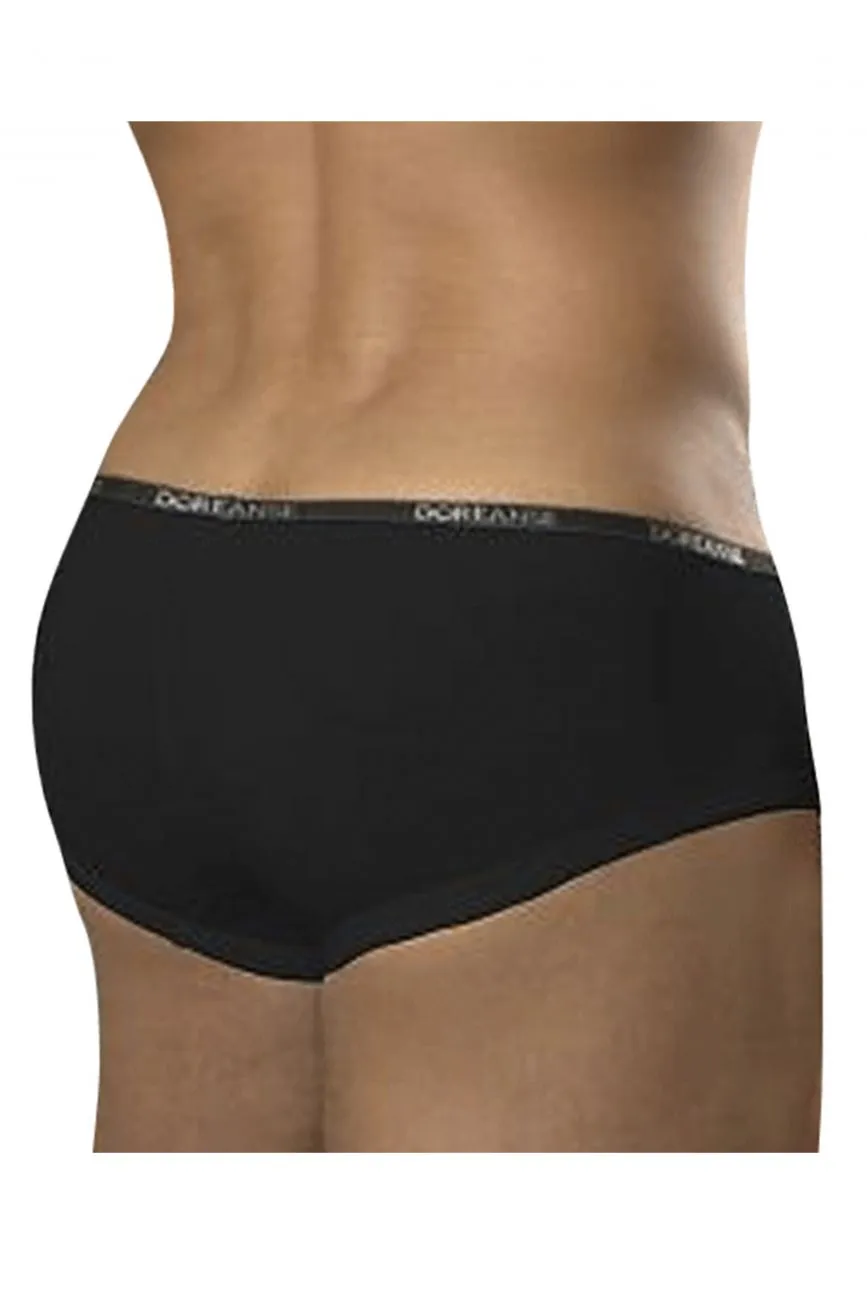 Clothing_Doreanse_Mens Underwear Doreanse 1781-BLK Naked Mini Trunk Color Black