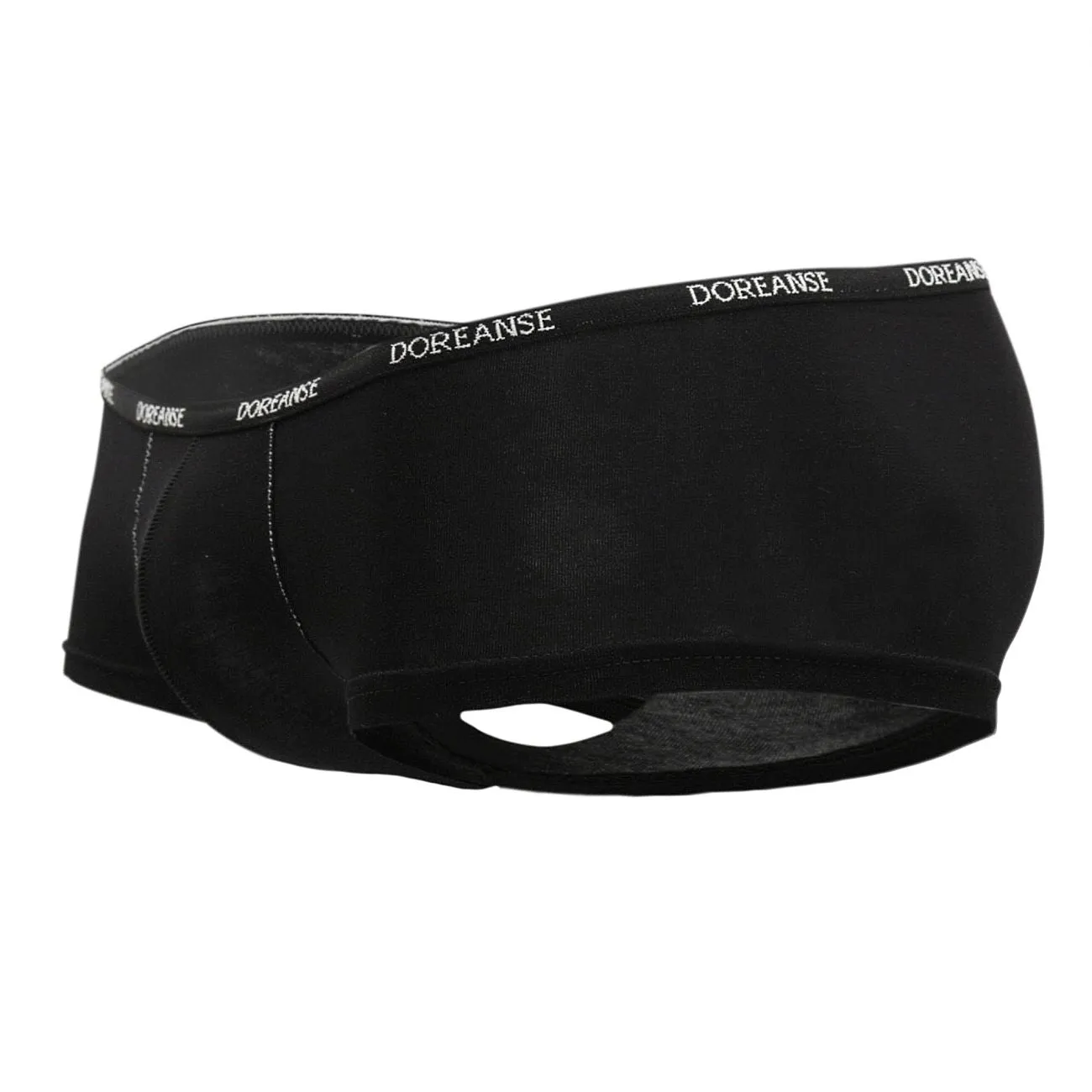 Clothing_Doreanse_Mens Underwear Doreanse 1781-BLK Naked Mini Trunk Color Black