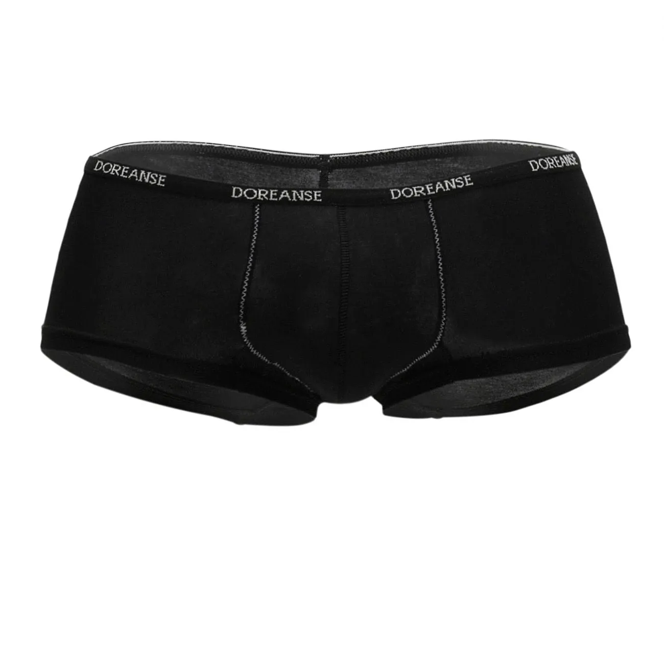Clothing_Doreanse_Mens Underwear Doreanse 1781-BLK Naked Mini Trunk Color Black