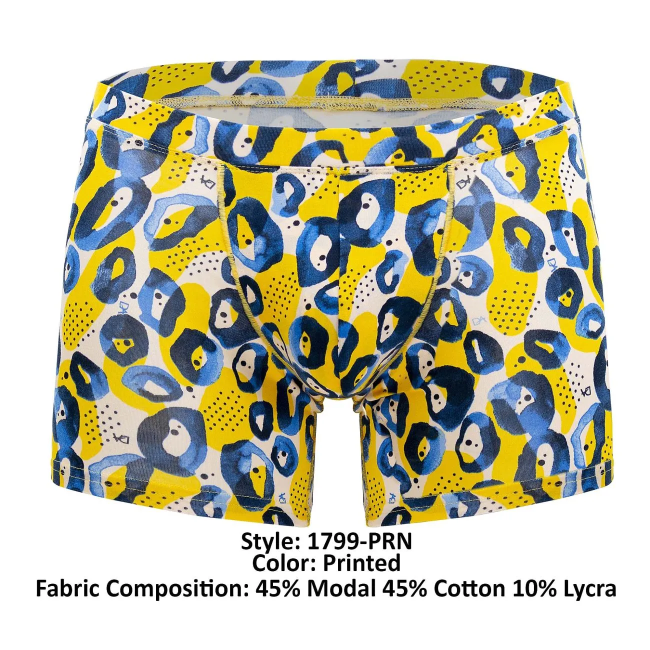 Clothing_Doreanse_Mens Underwear Doreanse 1799-PRN Leopard Art Boxer Briefs Color Printed