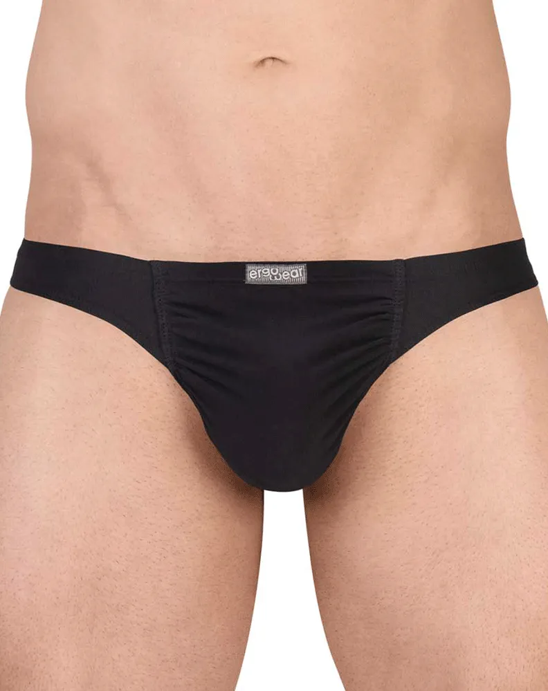 Clothing_Ergowear_Mens Underwear Ergowear Ew1726 Feel Gr8 Cotton Thongs Black