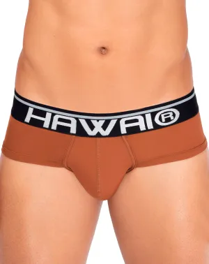 Clothing_Hawai_Mens Underwear Hawai 42191 Solid Microfiber Hip Briefs Amber