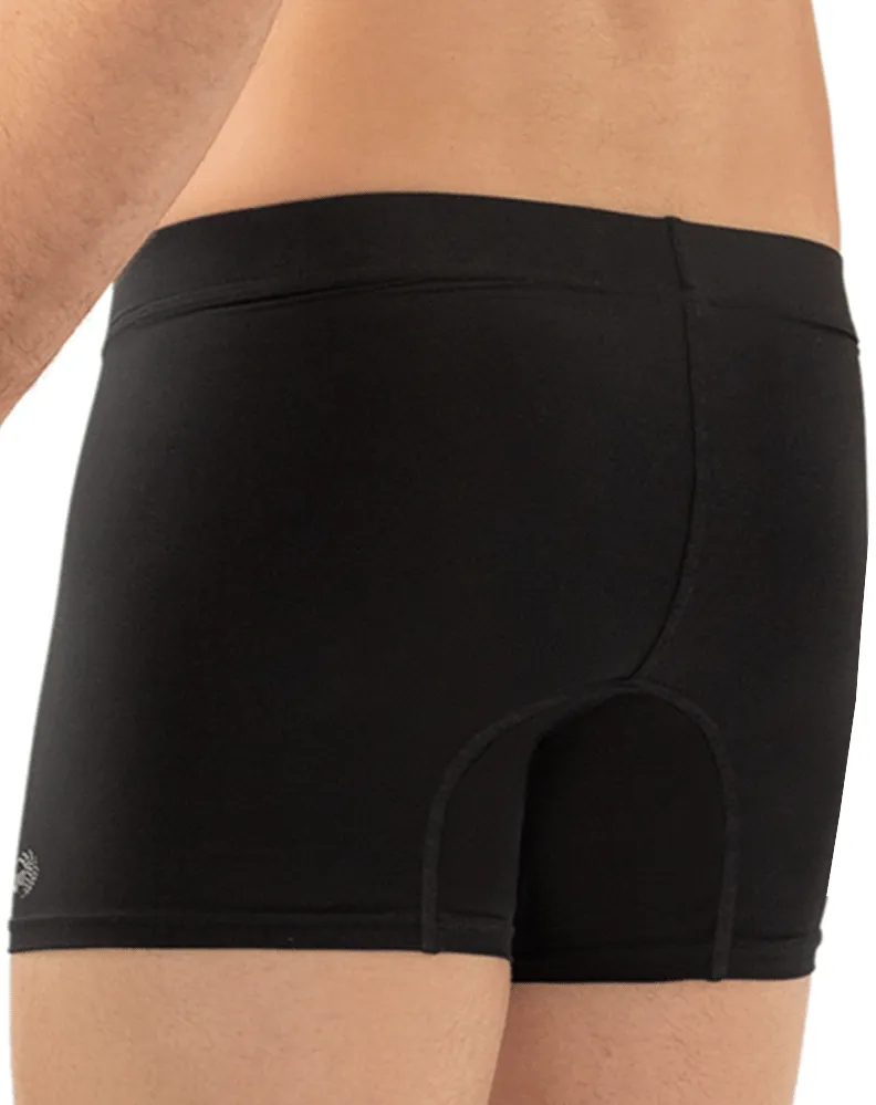 Clothing_Hawai_Mens Underwear Hawai 42222 Microfiber Trunks Black