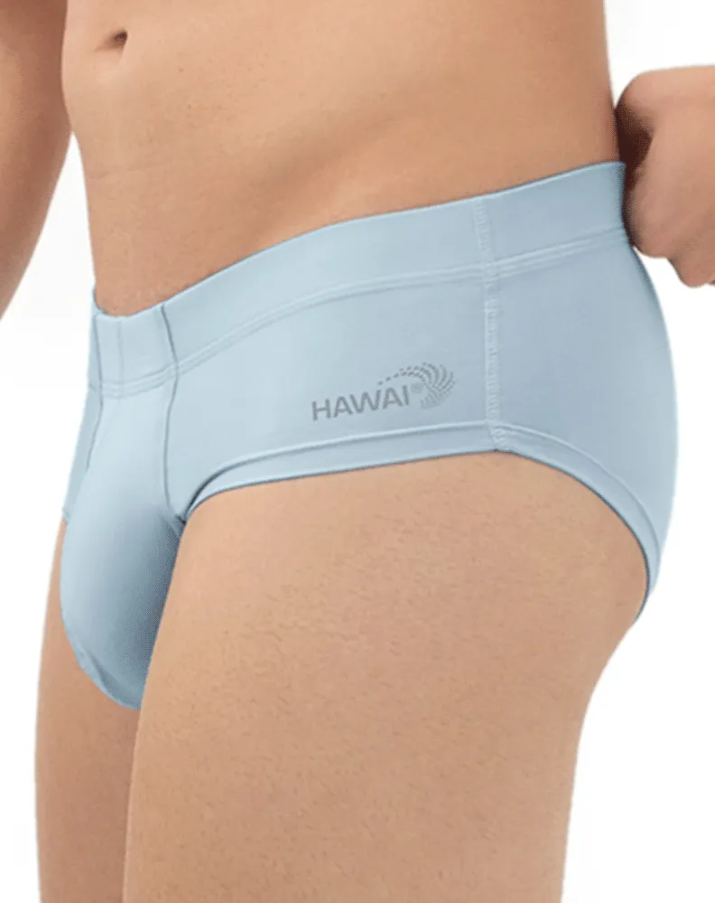 Clothing_Hawai_Mens Underwear Hawai 42241 Microfiber Briefs Light Blue