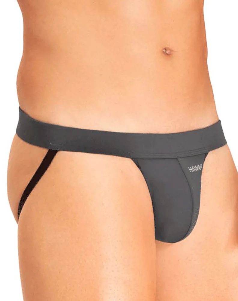 Clothing_Hawai_Mens Underwear Hawai 42296 Microfiber Jockstrap Gray