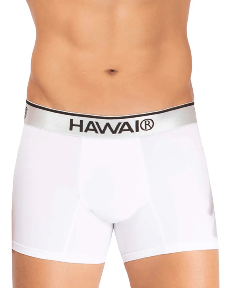 Clothing_Hawai_Mens Underwear Hawai 42326 Microfiber Boxer Briefs White