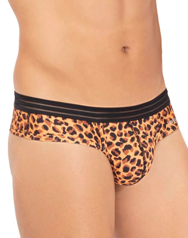 Clothing_Hawai_Mens Underwear Hawai 42345 Microfiber Thongs Animal Print