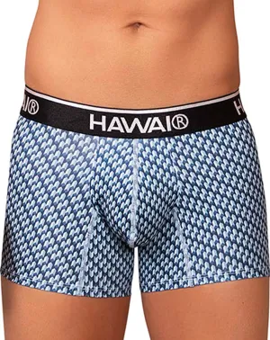 Clothing_Hawai_Mens Underwear Hawai 42420 Printed Trunks Blue