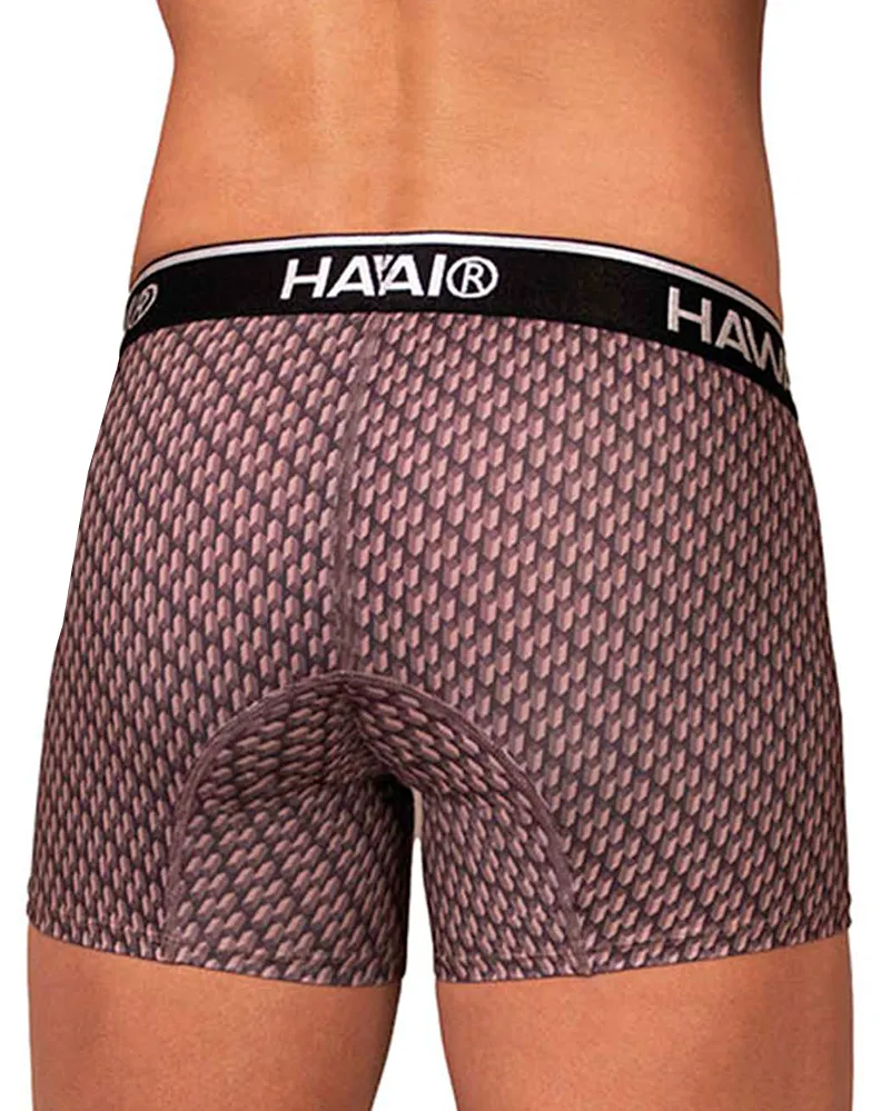 Clothing_Hawai_Mens Underwear Hawai 42420 Printed Trunks Cocoa