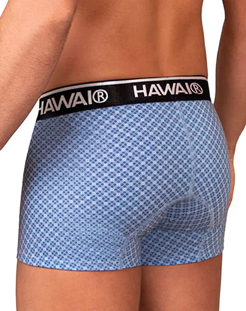 Clothing_Hawai_Mens Underwear Hawai 42421 Printed Trunks Blue