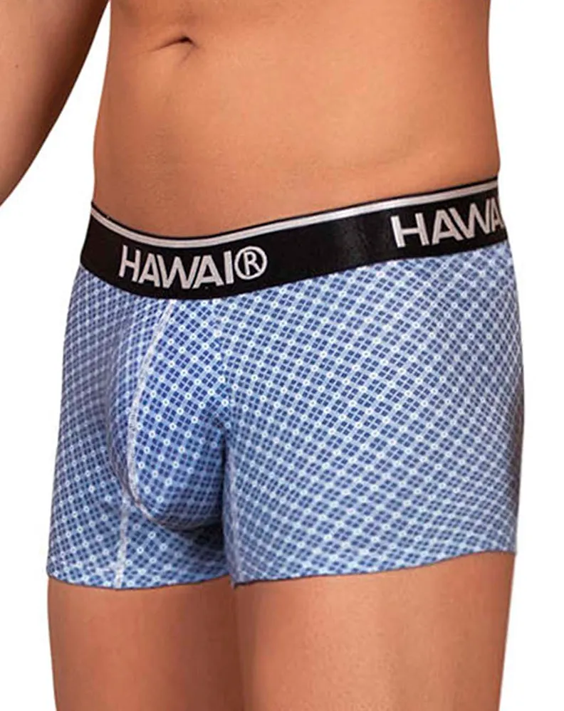 Clothing_Hawai_Mens Underwear Hawai 42421 Printed Trunks Blue