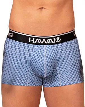 Clothing_Hawai_Mens Underwear Hawai 42421 Printed Trunks Blue