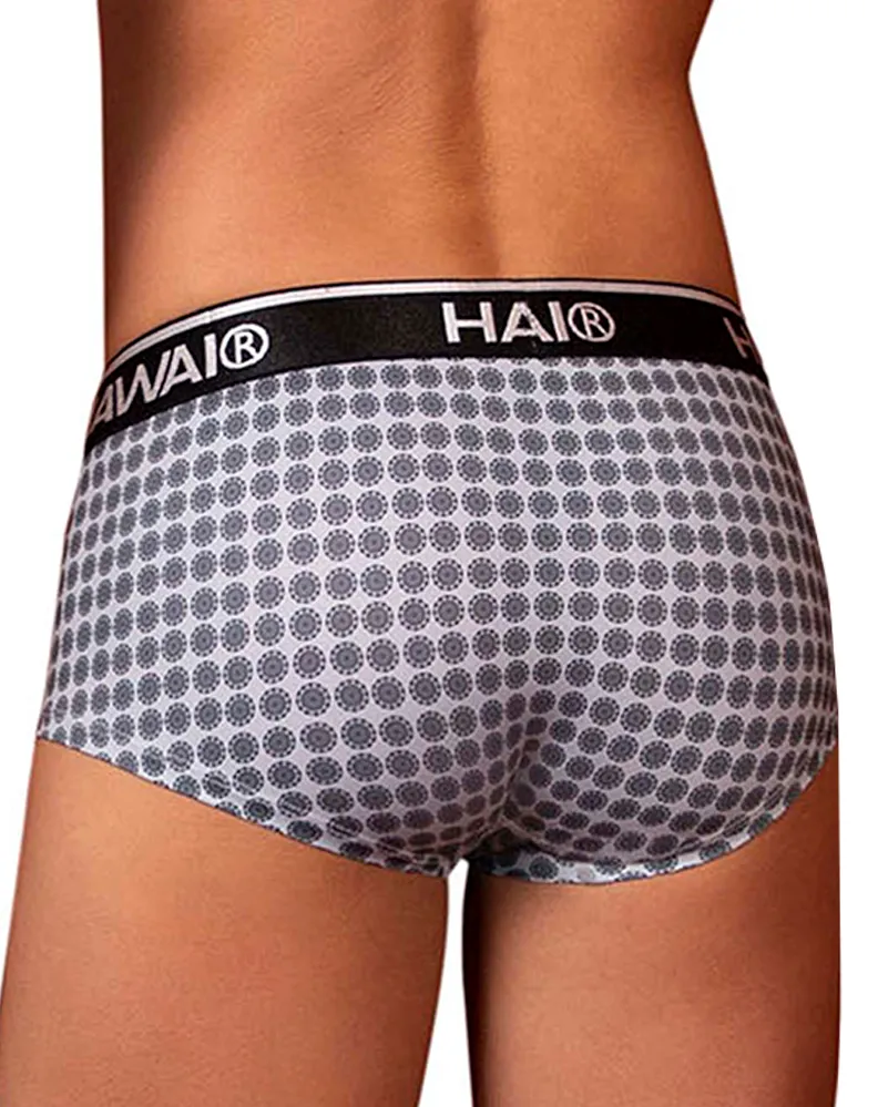 Clothing_Hawai_Mens Underwear Hawai 42430 Printed Briefs Gray