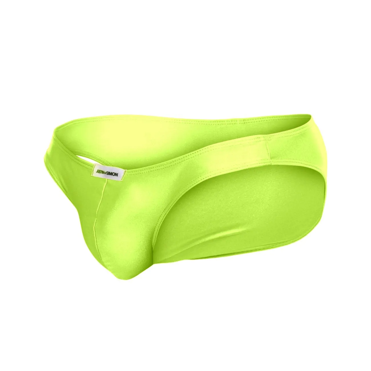 Clothing_Justin   Simon_Mens Underwear JUSTIN SIMON XSJ01 Classic Bikini Color Neon Green