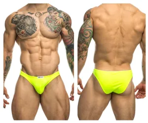 Clothing_Justin   Simon_Mens Underwear JUSTIN SIMON XSJ01 Classic Bikini Color Neon Green